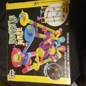 Glow in the dark marble maze STEM toy